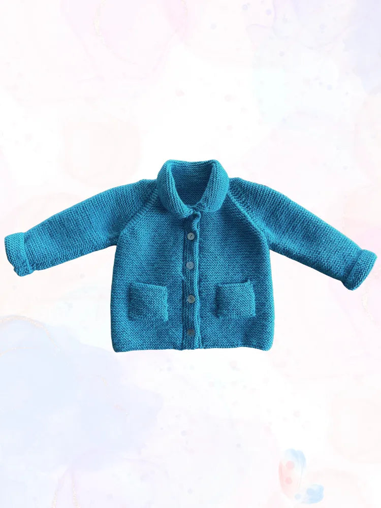 Manteau CHICABLUE bleu turquoise foncé