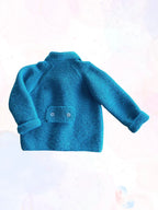 Manteau CHICABLUE bleu turquoise foncé