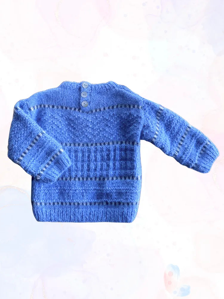 Pull CIEL DE SATIN : l'Odyssée Azurée en Alpaga & Laine