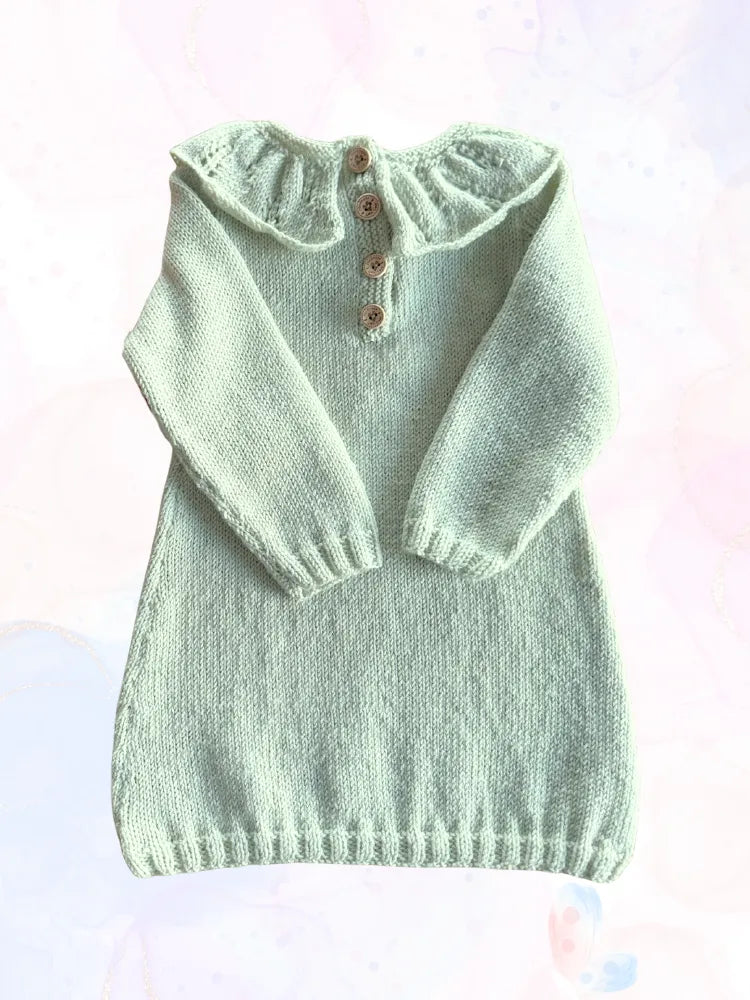 Robe COROLLE vert amande