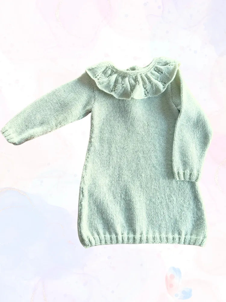 Robe COROLLE vert amande